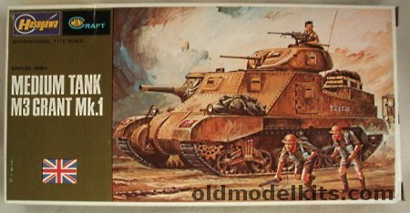 Hasegawa 1/72 M3 Grant Mk.1 Medium Tank, 705 plastic model kit